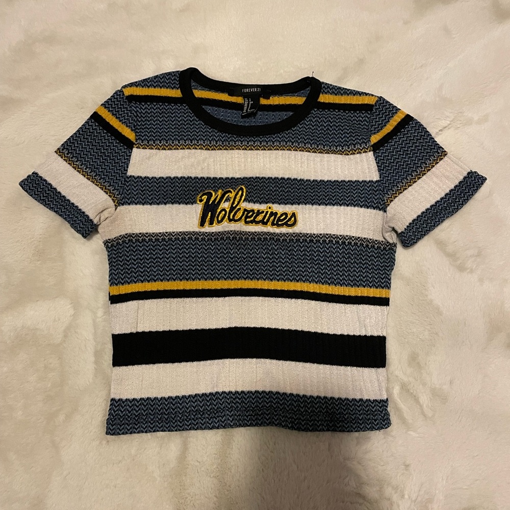 Custom University of Michigan Game-Day Top